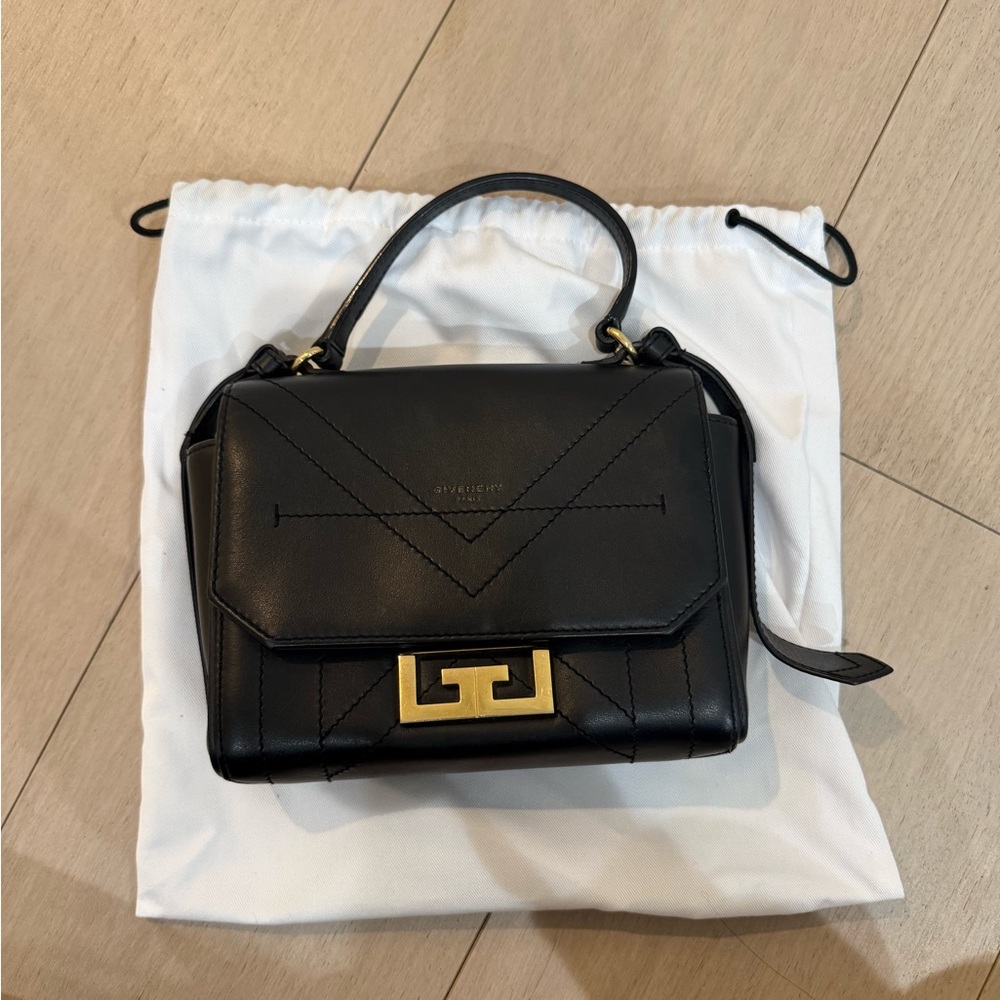 Givenchy EDEN MINI Black Leather Bag in smooth leather - Picture 2 of 13